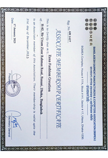 BGMEA Certificate